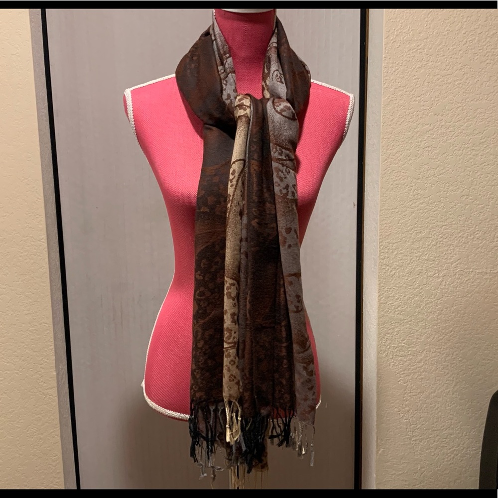 Pashmina three colors 100% pashmina - Picture 2 of 11